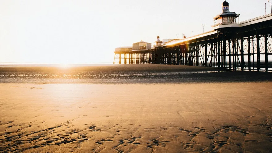 Blackpool city skyline