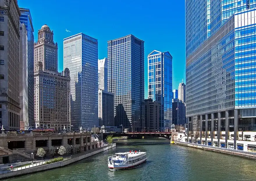 Chicago city skyline