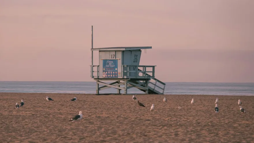 Santa Monica city skyline