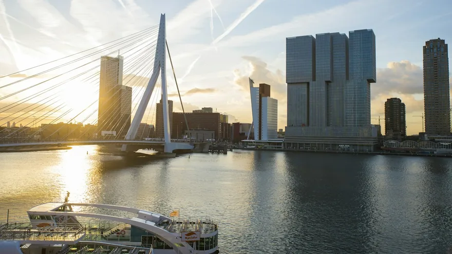 Rotterdam city skyline