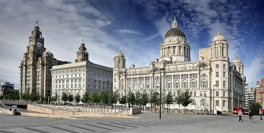 Liverpool city skyline