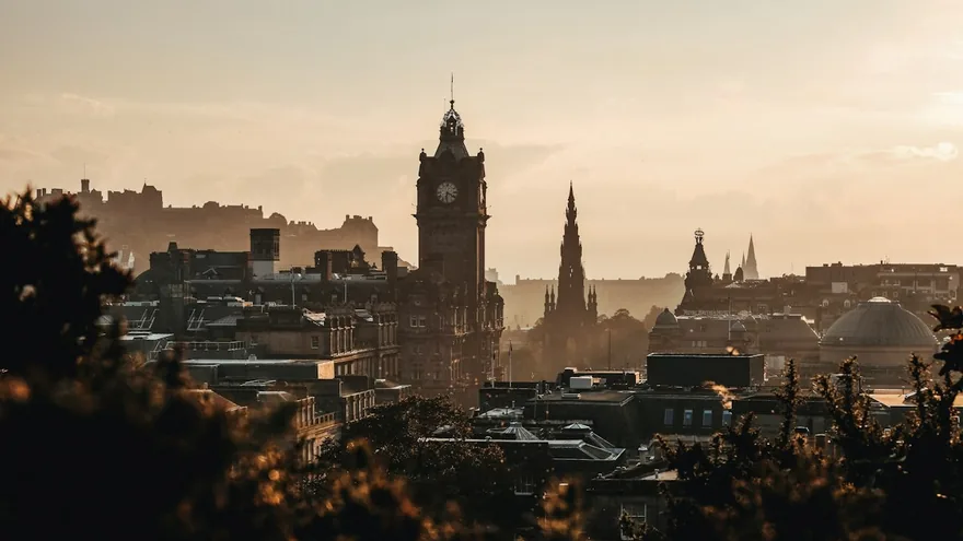 Edinburgh city skyline
