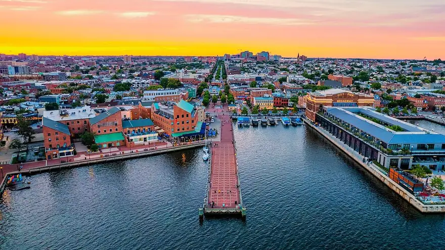 Baltimore city skyline