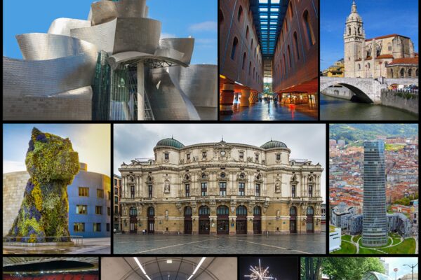 Bilbao city skyline