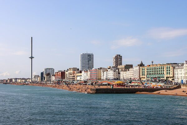 Brighton city skyline