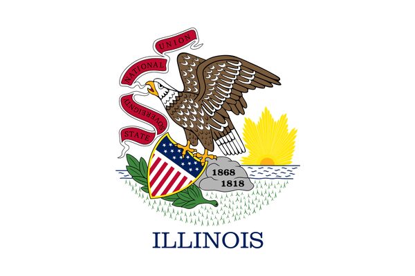 Illinois city skyline
