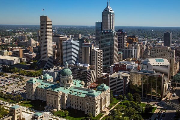 Indianapolis city skyline