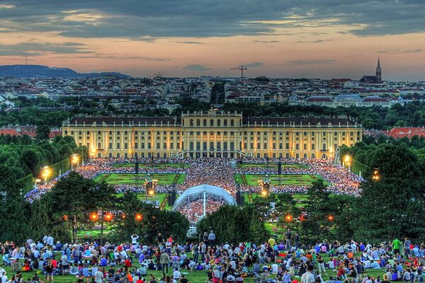 Vienna city skyline